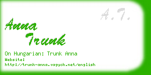 anna trunk business card